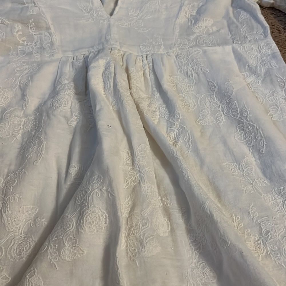 Zara peasant dress with‎ Pom Pom M - Picture 8 of 9